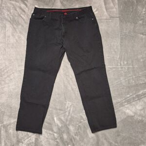 Alfani Jeans Men's Size 40x 32 (Actual 37x29.5) Black Denim Pants Slim Fit READ